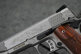 Smith & Wesson 1911 E Series Engraved w/ Presentation Case 45ACP 5" Barrel - 4 of 7