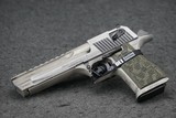 Magnum Research Desert Eagle Mark XIX 44 Magnum 6" Barrel White Distressed - 1 of 3