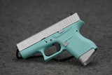 Glock 43 Robin's Egg Blue 9mm 3.41