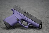 Glock G43 Cerakote Purple 9mm 3.41