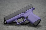 Glock G43 Cerakote Purple 9mm 3.41