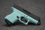 Glock G43 Robins Egg Blue Cerakote 9mm 3.41