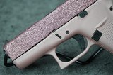 Glock 43X GlitterGunz Rose Gold Glitter 9mm 3.43