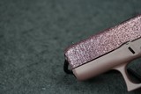 Glock 43X GlitterGunz Rose Gold Glitter 9mm 3.43