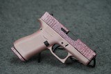 Glock 43X GlitterGunz Rose Gold Glitter 9mm 3.43