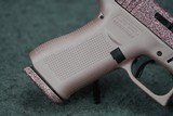 Glock 43X GlitterGunz Rose Gold Glitter 9mm 3.43