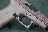 Glock 43X GlitterGunz Rose Gold Glitter 9mm 3.43