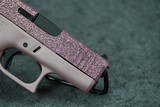 Glock 43X GlitterGunz Rose Gold Glitter 9mm 3.43