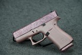 Glock 43X GlitterGunz Rose Gold Glitter 9mm 3.43