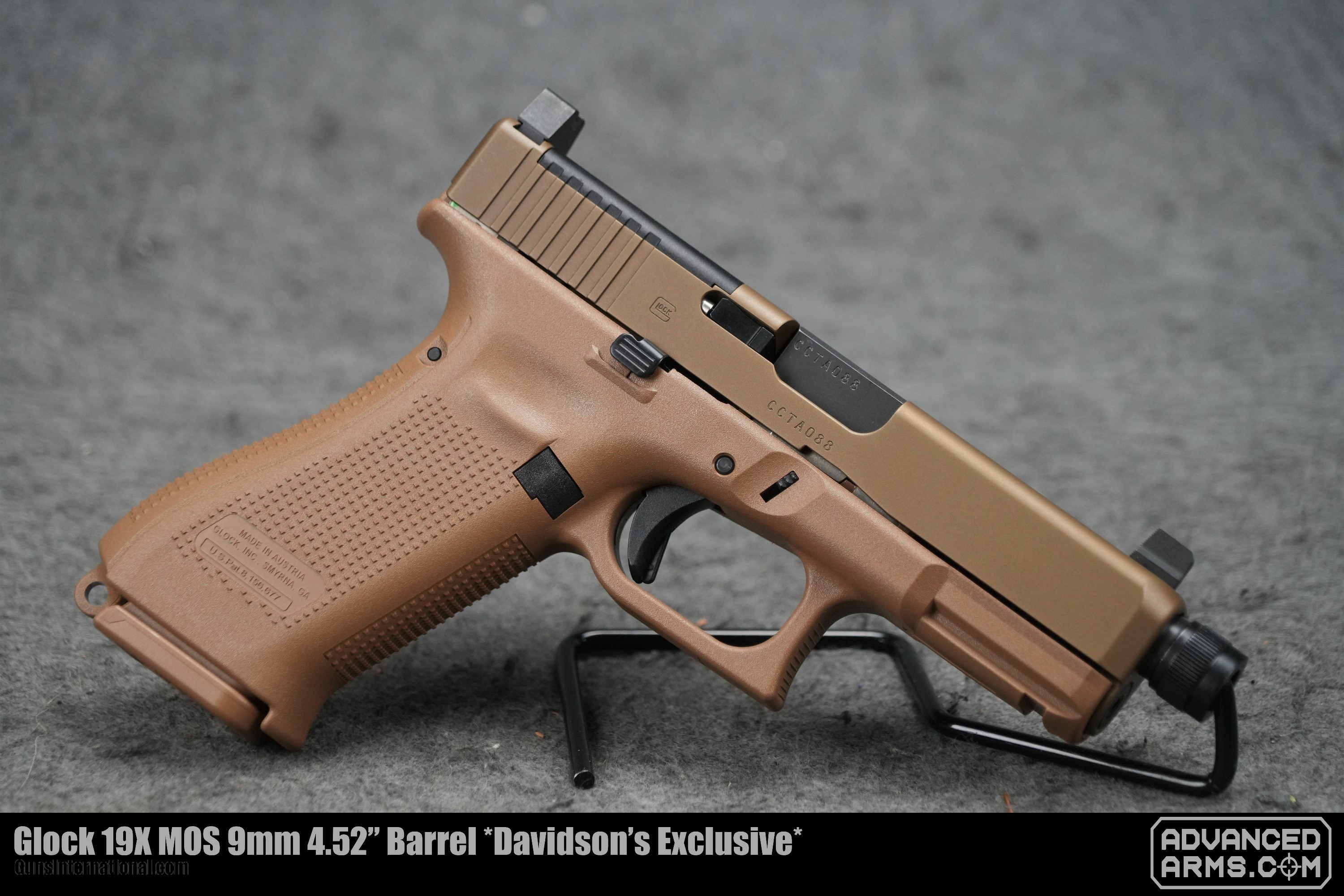 Glock 19X MOS 9mm 4.52” Barrel *Davidson’s Exclusive*