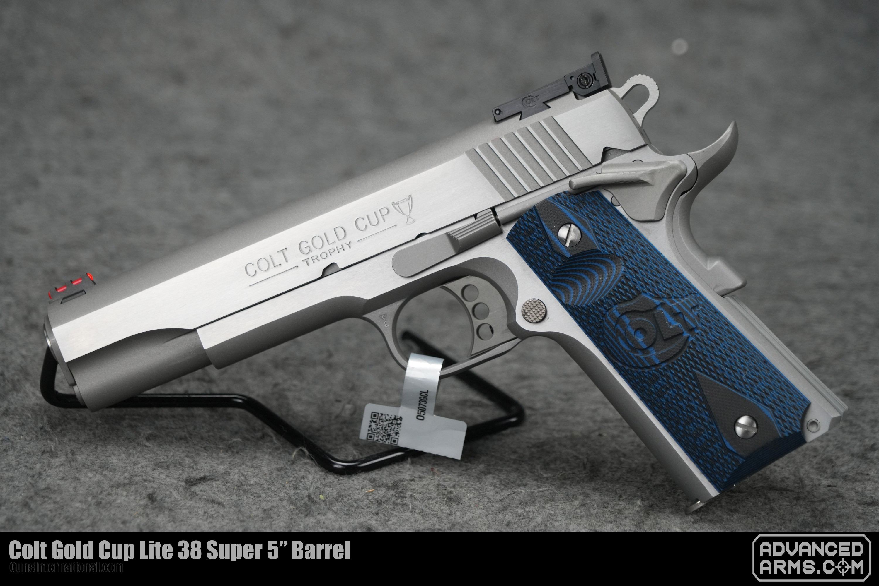 Colt 1911 Gold Cup Trophy .38 Super Semi Auto Pistol 5 National