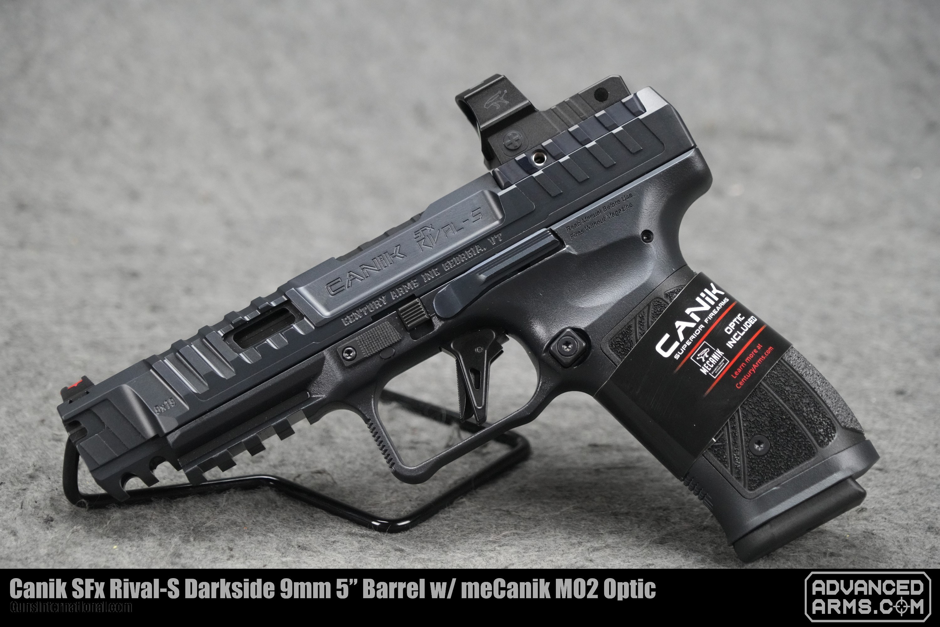 Canik SFx Rival-S Darkside 9mm 5” Barrel w/ meCanik MO2 Optic