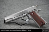 Colt 1911 Classic Government Stainless 38 Super 5” Barrel - 1 of 2