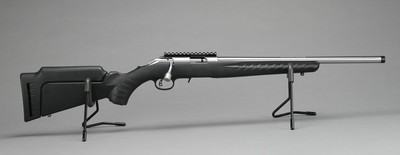 Ruger American Rifle – .22 LR – Stainless – Threaded Barrel – Black Synthetic Stock