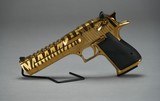 MAGNUM RESEARCH DESERT EAGLE, 50AE, GOLD W/ TIGER STRIPES *BRAND NEW IN BOX* - 2 of 4