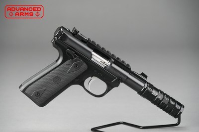 RUGER MARK IV 22/45 PYGMY SHARK WITH SUPPRESSOR, 22LR, 3.1