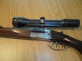 H. Erhard Suhl- Merkel Boxlock System Double Rifle in 9.3X74R Zeiss Scope - Suhler Swing Mounts - 3 of 15