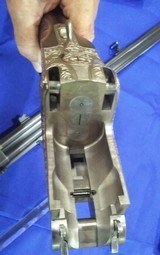 Krieghoff Ulm Sidelock Double Rifle
in 9,3X74R from 1990, Deep Animal Engraving.
- 15 of 15