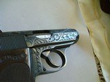 1970 Factory Engraved Walther PPK 7.65 mm Direct Import, No Importer Markings - 12 of 14