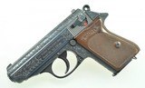 1970 Factory Engraved Walther PPK 7.65 mm Direct Import, No Importer Markings - 1 of 14