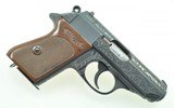 1970 Factory Engraved Walther PPK 7.65 mm Direct Import, No Importer Markings - 6 of 14