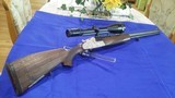 Price Reduced - Krieghoff Ulm Sidelock Double Rifle in 9,3X74R from 1990, Deep Animal Engraving. - 1 of 15