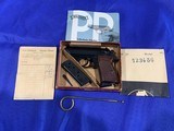 Very unique complete Walther PPK from the late 1950's
Serial No. 123456