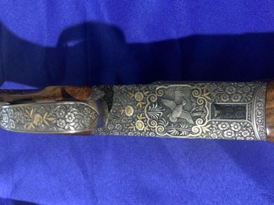 Henneberger DB 55 SS Luxus Sidelock Double -4 Barreled Combo SetExclusive Animal Engraving(Erich Bössler engraved) - Image 9 of 15