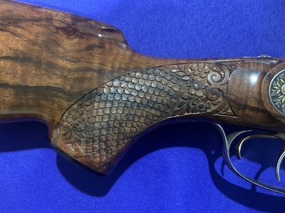 Henneberger DB 55 SS Luxus Sidelock Double -4 Barreled Combo SetExclusive Animal Engraving(Erich Bössler engraved) - Image 7 of 15