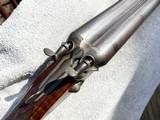 10ga. Damascus Double barrel shotgun By W. Ehrmann of Ottumwa, Iowa. - 5 of 15