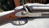 10ga. Damascus Double barrel shotgun By W. Ehrmann of Ottumwa, Iowa. - 14 of 15