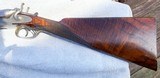 10ga. Damascus Double barrel shotgun By W. Ehrmann of Ottumwa, Iowa. - 4 of 15