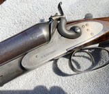 10ga. Damascus Double barrel shotgun By W. Ehrmann of Ottumwa, Iowa. - 15 of 15