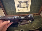 Fine Cased Pair of Engraved William Bond Flintlock Dueling Pistols - 4 of 15