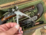 Fine Cased Pair of Engraved William Bond Flintlock Dueling Pistols - 14 of 15