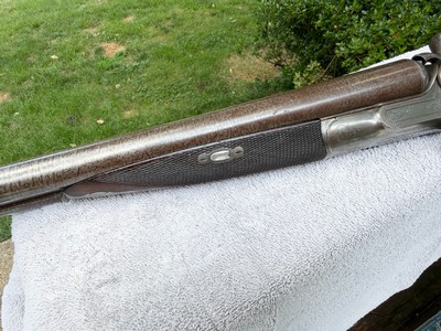 Williams & Powell SxS 12ga Damascus Hammer Shotgun - Image 10 of 15