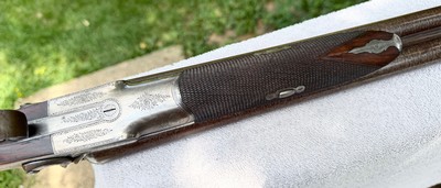 Williams & Powell SxS 12ga Damascus Hammer Shotgun - Image 5 of 15