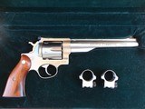 Collector Grade Ruger Redhawk .44 Mag Engraved, Stainless Revolver in Case - 1 of 12