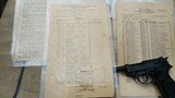 WW2 WALTHER P38 AC 45 MATCHING WITH PAPERS .AND DOCUMENTS WW2 - 14 of 15