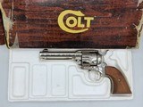 Colt Colt Single Action Army .357 Magnum, Factory ModelP1641,Nickel Finish, 3rd Gen - 1 of 13