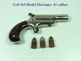 Colt 3rd Type or Thuer Deringer in .41 Rimfire Caliber - 1 of 7