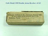"20 CALIBER .45 REVOLVER BALL CARTRIDGES, MODEL 1909 for COLT'S DOUBLE ACTION REVOLVER MODEL 1909" - 1 of 3