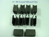 M-1 GARAND RIFLE 8-ROUND EN BLOC CLIPS. TEN CLEAN CLIPS (NO RUST) - 1 of 1