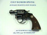 COLT BANKERS' SPECIAL .38 POLICE POSITIVE (NEW POLICE) EXCELLENT CONDITION. - 1 of 11