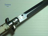 WALT LATAMA 11" AUTOMATIC SWITCHBLADE KNIFE. MINT NEW CONDITION! SUPERB VERY THICK FIGURED BUFFALO HORN HANDLES. SCARCE STILETTO DAGGER 5 1/2&quo - 2 of 7