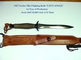 Gerber Mk.2 FIGHTING KNIFE 1967 Vietnam CANT-ANGLE NEAR MINT! - 1 of 10