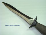 GERBER Mk.2 "CANT-ANGLE" FIGHTING KNIFE w/CORRECT "RIGHT HAND" SCABBARD. PRISTINE MINT! 1967 1st YEAR OF MANUFACTURE, SERIAL # 021 - 4 of 11