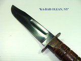 WW2 RARE ORIGINAL BLUED BLADE USMC MK.2 KABAR FIGHTING KNIFE IN HIGH SURVIVING CONDITION.  - 4 of 9