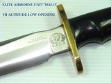 SCARCE, PRE-BLACKJACK "HALO" ("EK COMMANDO KNIFE CO".)ABN. FIGHTING KNIFE (TRANSITIONAL MODEL) MIB! - 6 of 8