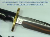 SCARCE, PRE-BLACKJACK "HALO" ("EK COMMANDO KNIFE CO".)ABN. FIGHTING KNIFE (TRANSITIONAL MODEL) MIB! - 4 of 8